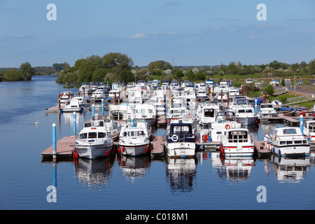 Marina am Fluss Shannon, Banagher, County Offaly, Leinster, Irland, Europa Stockfoto