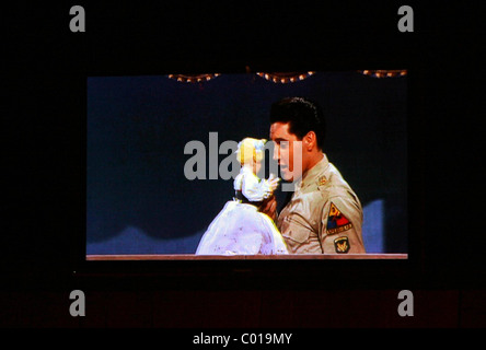 Dick es Last Resort bekommt "All Shook Up" für Rock N Roll Dick letzten Königs Resort beherbergt Elvis Tribute und Imitator Stockfoto