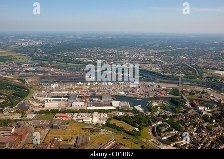 Duisburger Hafen, Duisport, Duisburg, Ruhrgebiet, Nordrhein-Westfalen, Deutschland, Europa Stockfoto