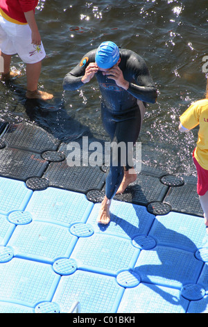 Contendor der Michelob ULTRA London Triathlon London, England - 04.08.07 Stockfoto