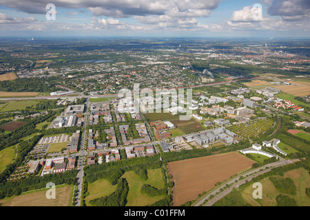 Luftaufnahme, Technologie Park Dortmund, Universität Dortmund, das Fraunhofer-Institut, Dortmund, Ruhrgebiet Stockfoto