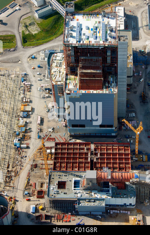 Luftaufnahme, Kohle-Kraftwerk Datteln4 der EON Energy Corporation, Gebäude Einfrieren, Dortmund-Ems-Kanal, Recklinghausen Stockfoto