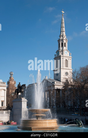 Saint Martin im Bereich vom Trafalgar Square, London, England Stockfoto