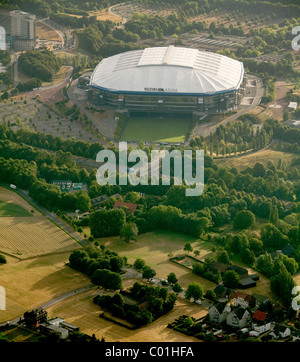 Luftbild, Schalkearena Stadion, Arena Auf Schalke Stadion, Stadion Veltins-Arena Stadion eines deutschen Bundesliga-Clubs Stockfoto