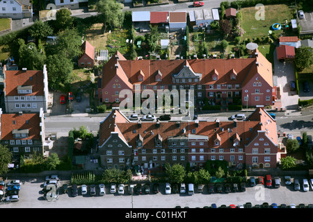 Luftbild, Mietwohnungen, Mehrfamilienhäuser, Bezirk Hohenlimburg, Hagen, Ruhrgebiet Bereich, North Rhine-Westphalia Stockfoto