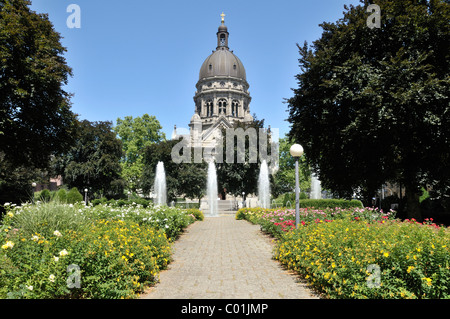 Die Evangelische Christuskirche, Church of Christ, in Mainz, Rheinland-Pfalz, Deutschland, Europa Stockfoto