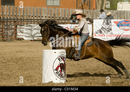 Rodeo, Gardiner, Montana, USA, Nordamerika Stockfoto