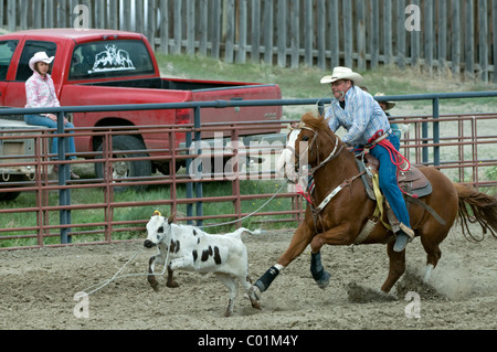 Rodeo, Gardiner, Montana, USA, Nordamerika Stockfoto