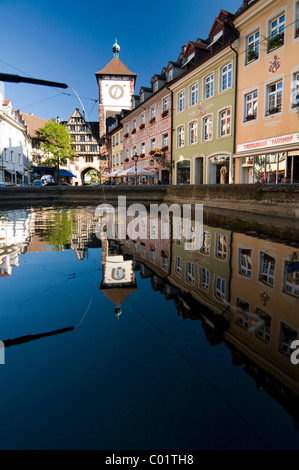 Kajo Tor und Brunnen, Freiburg Im Breisgau, Baden-Württemberg, Deutschland, Europa Stockfoto