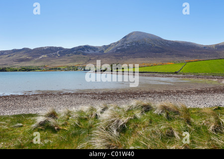 Croagh Patrick Berg, Carrowkeeran, County Mayo, Provinz Connacht, Republik Irland, Europa Stockfoto