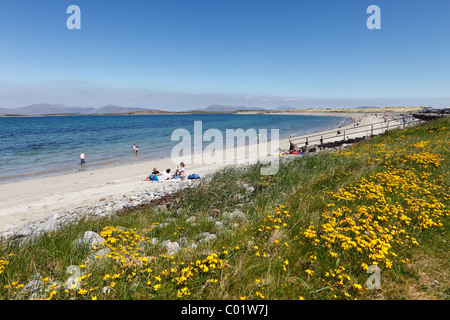 Strand in der Nähe von Murrisk, Clew Bay, County Mayo, Provinz Connacht, Republik Irland, Europa Stockfoto