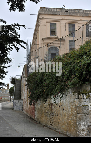 Außen, Zellenblock, Alcatraz Island, Kalifornien, USA Stockfoto