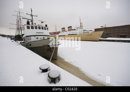 Finnland, Turku, 20110204, Fluss Aurajoki © Gerhard Leber Stockfoto