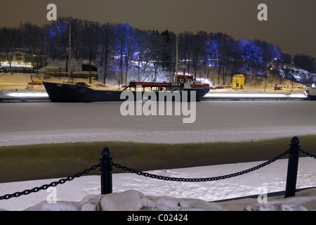 Finnland, Turku, 20110204, Fluss Aurajoki © Gerhard Leber Stockfoto