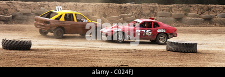 Banger racing Stockfoto