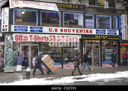 5th Avenue und der 32nd Street, New York City Stockfoto