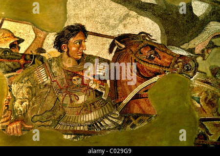 Dieses Bild ist Alexander der große in der Schlacht persische König Darius III Alexander der große Issos 331 B. C. Mosaic Pompeji 100 B Stockfoto