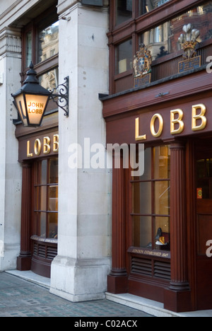 John Lobb Stiefel und Schuh-Shop. St James Street London W1. Stockfoto
