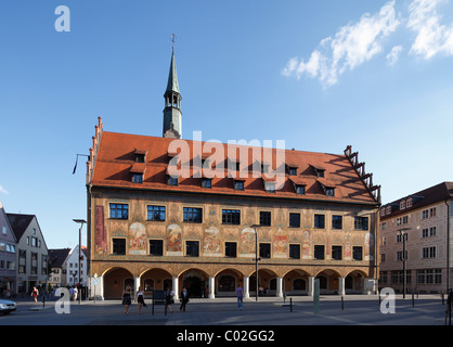 Rathaus, Ulm, Schwaben, Baden-Württemberg, Deutschland, Europa Stockfoto