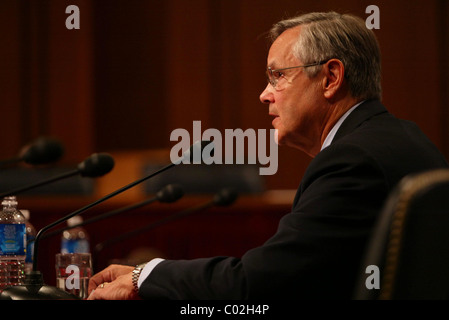 Assistant Secretary Of Labor für meine Sicherheit und Gesundheit Herr Richard Stickler der US-Senat halten einer Kongressanhörung in Stockfoto