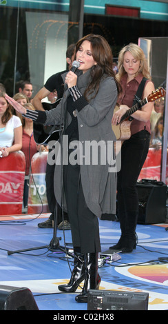 Martina McBride erklingt in "The heute Show 2007 Summer Concert Series" auf NBC statt am Rockefeller Plaza New York City, Stockfoto