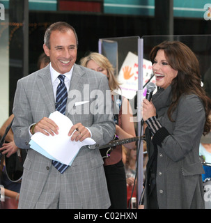 Martina McBride erklingt in "The heute Show 2007 Summer Concert Series" auf NBC statt am Rockefeller Plaza New York City, Stockfoto