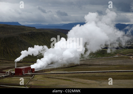 Krafla geothermischen Kraftwerk, Island, Europa Stockfoto