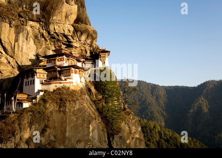 Taktsang Kloster, 3120 m, auch bekannt als Tiger Nest, Paro, Bhutan-Königreich Bhutan, Südasien Stockfoto