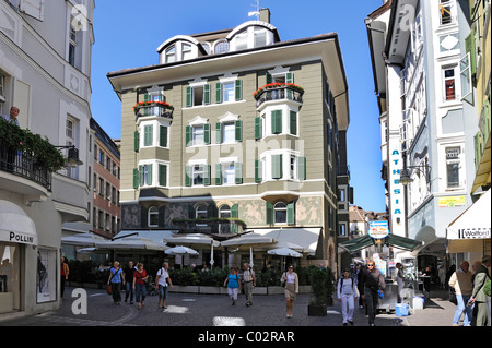 Dominikaner Platz Bozen, Südtirol, Südtirol, Italien, Europa Stockfoto