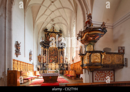 Innenraum der Pfarrkirche, Weissenkirchen in der Wachau, Waldviertel, Niederösterreich, Österreich, Europa Stockfoto