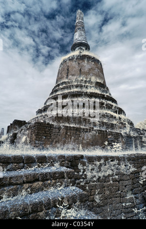 Wat Khao Suwan Khiri - Si Satchanalai Stockfoto