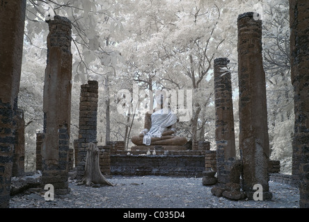 Wat Khao Suwan Khiri - Si Satchanalai Stockfoto