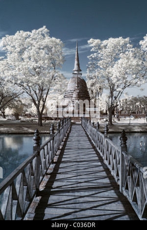 Wat Sa Si Sukhothai Stockfoto