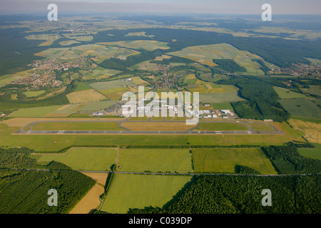 Luftaufnahme, Flughafen Paderborn-Lippstadt, Bueren, North Rhine-Westphalia, Deutschland, Europa Stockfoto