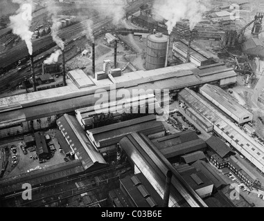 Luftbild der Stahlfabrik Stewarts und Lloyds Ltd in Bullton West Midlands 1975 Stockfoto