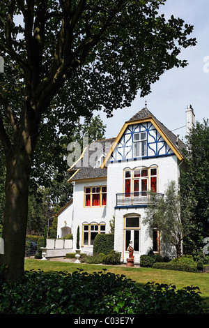 Villa an der Seissingle Street, Middelburg, Halbinsel Walcheren, der Provinz Zeeland, Holland, Benelux, Europa Stockfoto