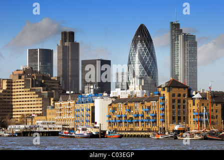 Moderne Gebäude in der City of London skyline Stockfoto