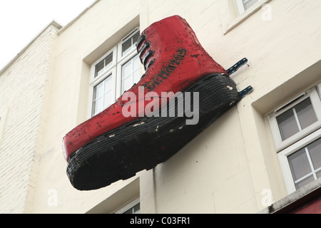 Dr. Martins Boot Anzeige 3D Stockfoto