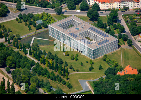 Luftaufnahme, deutsches Federal Labour Court, Erfurt, Thüringen, Deutschland, Europa Stockfoto