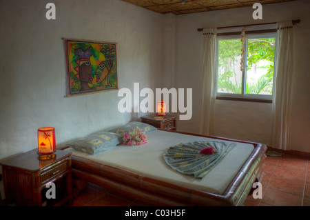 Hotelzimmer, Hotel Sun Splash, Malapascua, Cebu, Philippinen, Asien Stockfoto