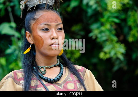 Maya-Schamanen Ritual, Zeremonie, Xcaret, Yucatan, Mexiko, Nordamerika Stockfoto