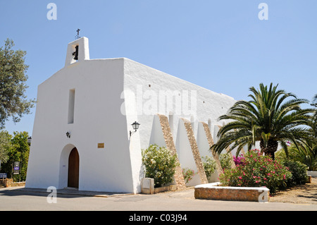 Kirche, Es Cubells, Pityusen, Sant Josep de sa Talaia, San Jose, Ibiza, Balearen, Spanien, Europa Stockfoto