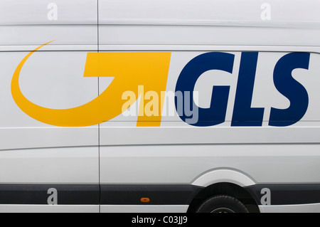 GLS-Logo auf einen Lieferwagen, General Logistics Systems, Paket- und Expressdienste, service-provider Stockfoto