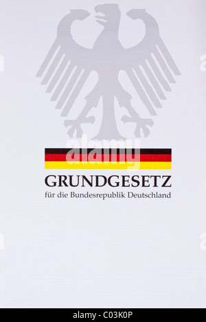Grundgesetz, Grundgesetz, Verfassung der Bundesrepublik Deutschland Stockfoto
