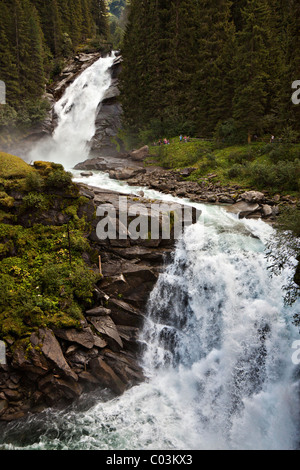 Krimmler Wasserfaelle Wasserfälle, Nationalpark Nationalpark Hohe Tauern, Salzburger Land, Österreich, Europa Stockfoto