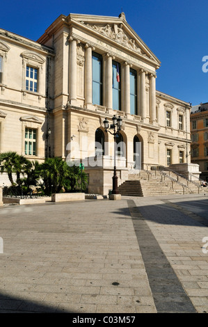 Palais de Justice, Place du Palais, Nizza, Departement Alpes-Maritimes, Region Provence-Alpes-Côte d ' Azur, Frankreich, Europa Stockfoto