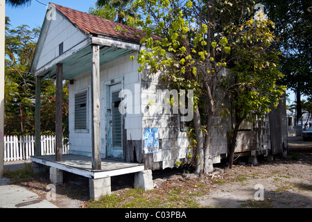 Kleines altes Haus in der Whitehead Street, Key West, Florida, USA Stockfoto