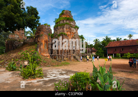 Lolei Tempel, AD893, Roluos-Gruppe, in der Nähe von Angkor, UNESCO-Weltkulturerbe, Siem Reap, Kambodscha, Indochina, Südost-Asien. Stockfoto