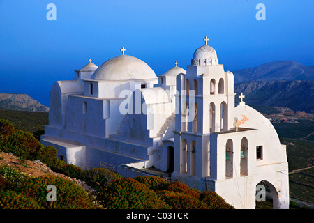 Die Kirche Panagia ("Jungfrau Maria") in eine der schönsten Kirchen der Ägäis Insel Folegandros. Kykladen, Griechenland Stockfoto