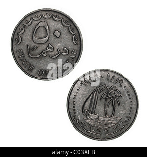 Katar-Münze Stockfoto